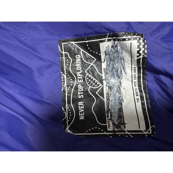 The North Face Jacket Girls Large 14/16 Purple Hooded Quilted Puffer Zip Pockets - Picture 10 of 13